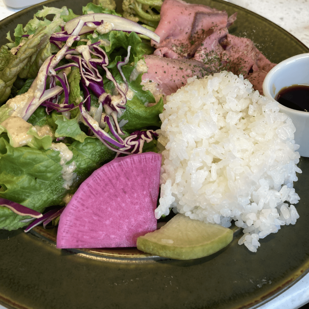 ランチのローストビーフ